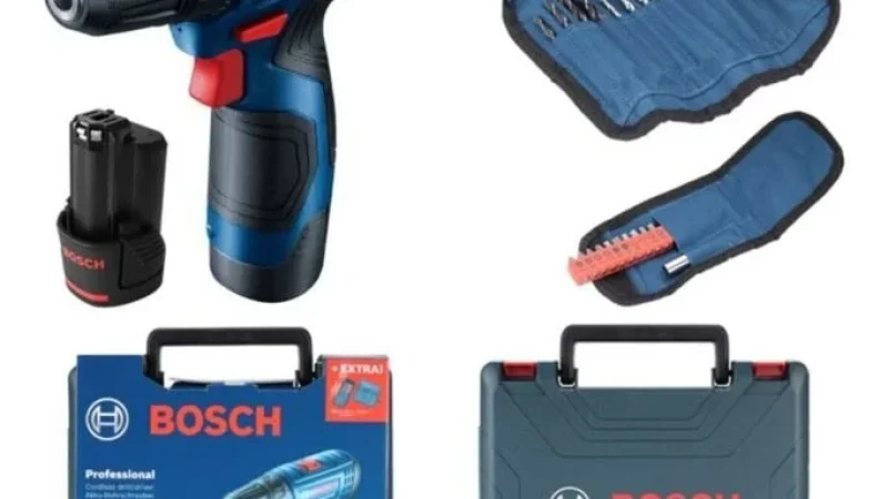 Bosch GSR 120-LI + 23 parça vidalama seti