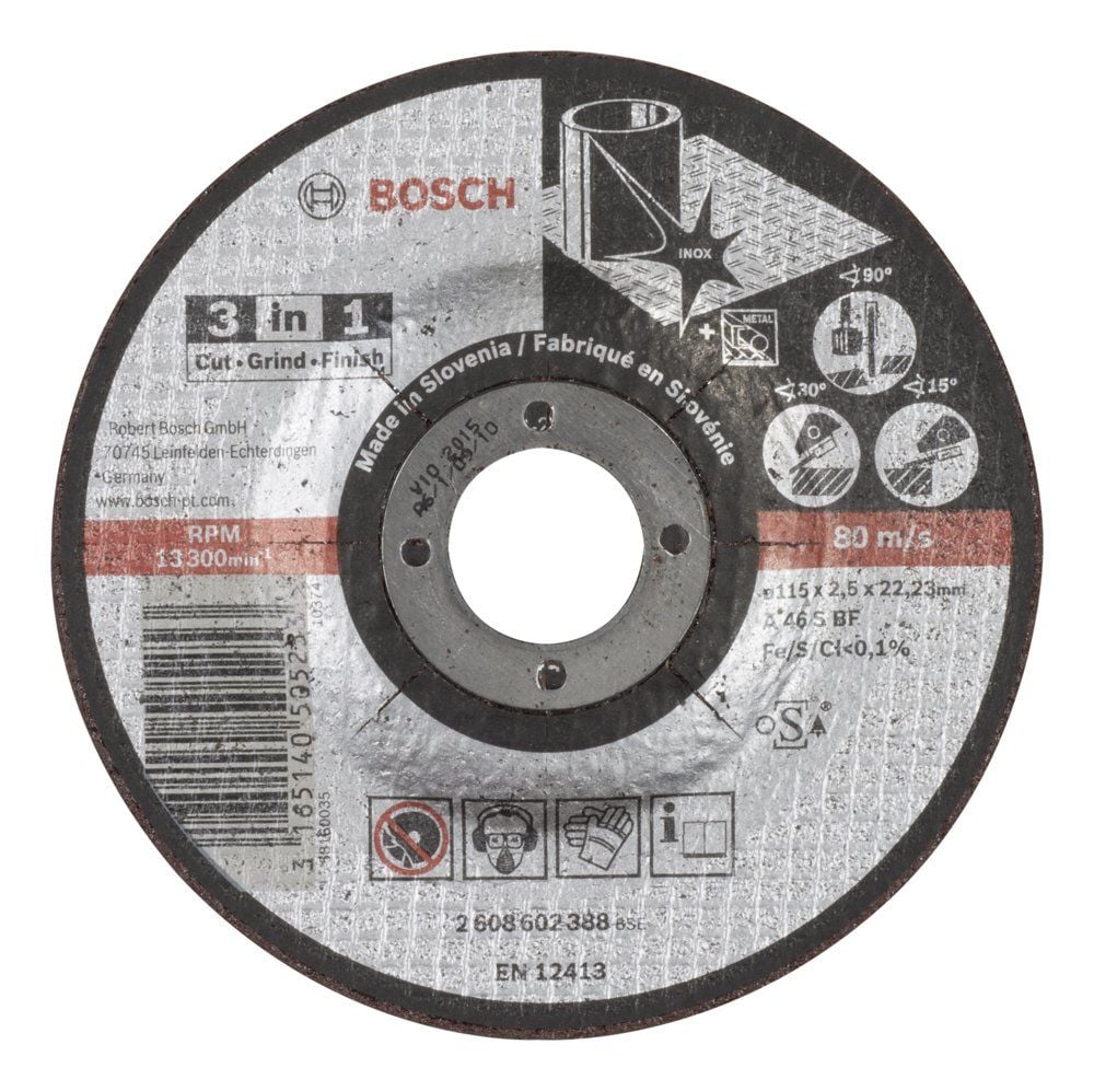 Bosch – 115*2,5 mm Kesme, Taşlama, Son Perdah 3in1 Disk