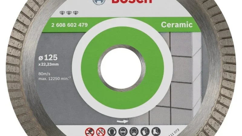 Bosch – Best Serisi Seramik İçin, Extra Temiz Kesim Turbo Segman Elmas Kesme Diski 125 mm