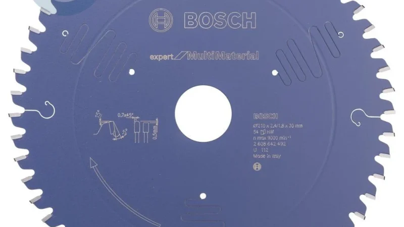 Bosch – Expert Serisi Çoklu Malzeme için Daire Testere Bıçağı 210*30 mm 54 Diş