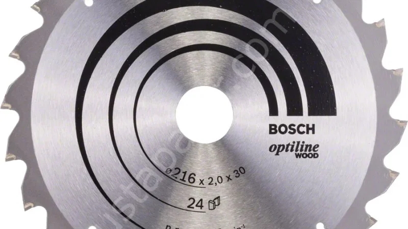 Bosch – Optiline Serisi Ahşap için Daire Testere Bıçağı B 216×30 mm-24 Diş 2608640431