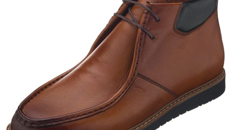 Büyük Beden Deri Erkek Bot – ZU0106 taba