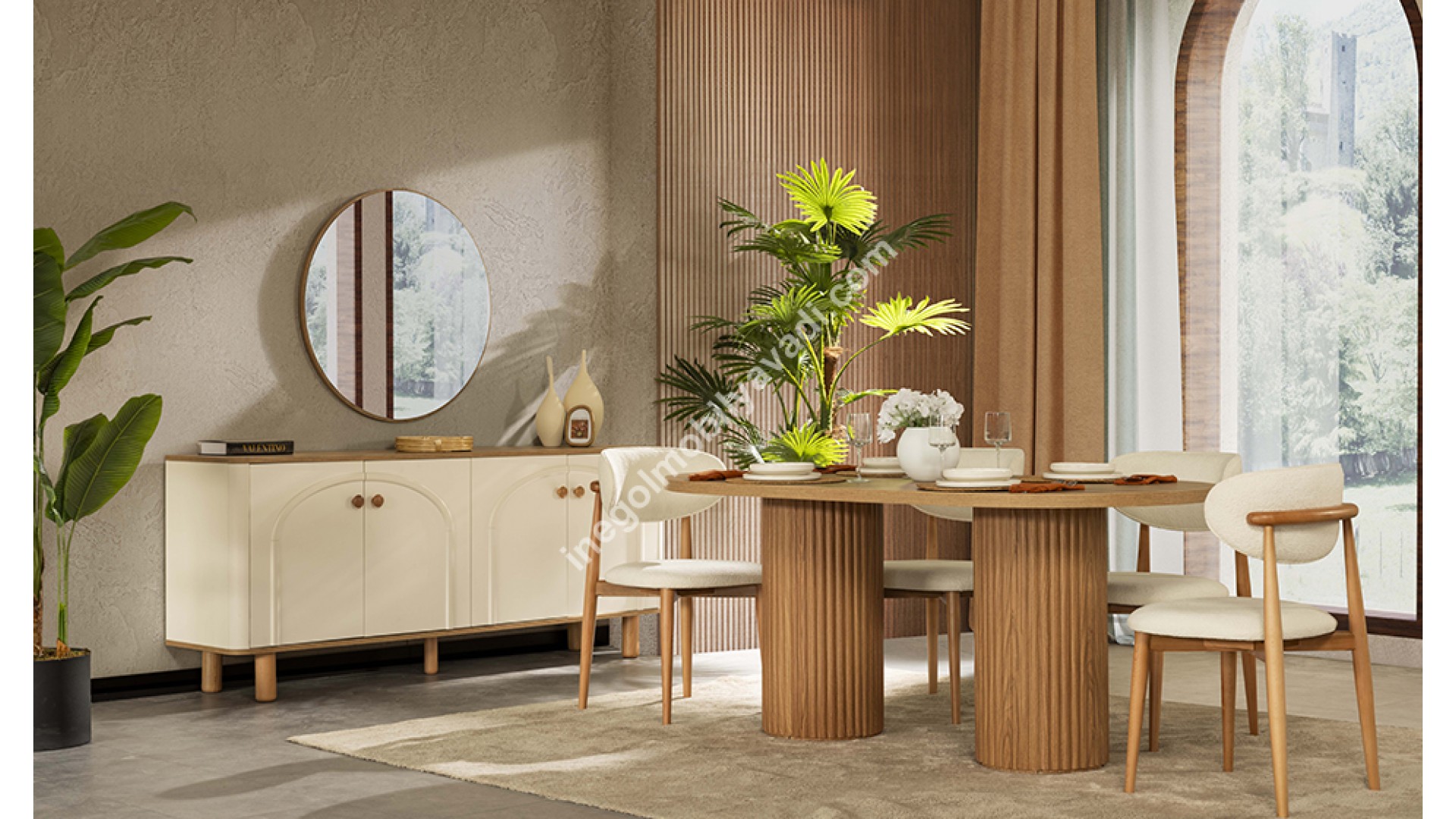 İnegöl Coco Bohem Yemek Odası Takımı