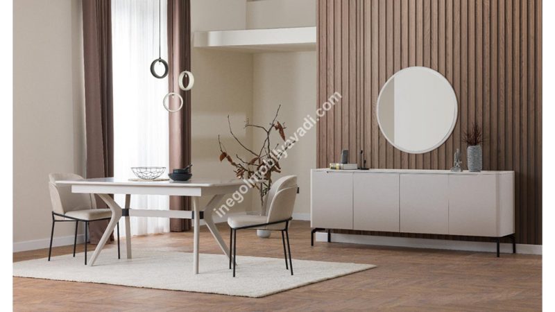 İnegöl Mobilya Dolunay Yemek Odası Takımı