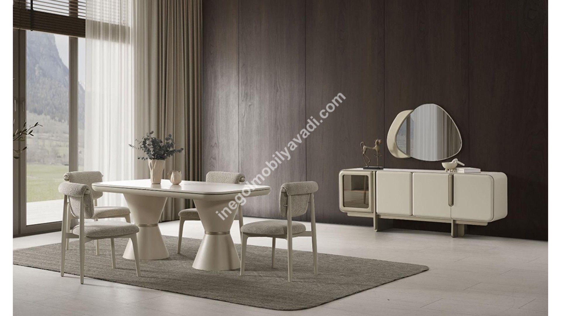 İnegöl Mobilya Nova Yemek Odası Takımı